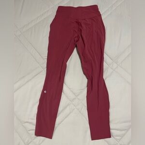 Lululemon women’s base lace high rise tight 28”. Size 10.